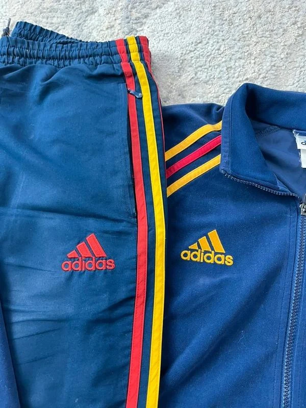Conjunto de Fato de Treino adidas Away Football Vintage Espanha 1999-2000s Tamanho G – photo 12